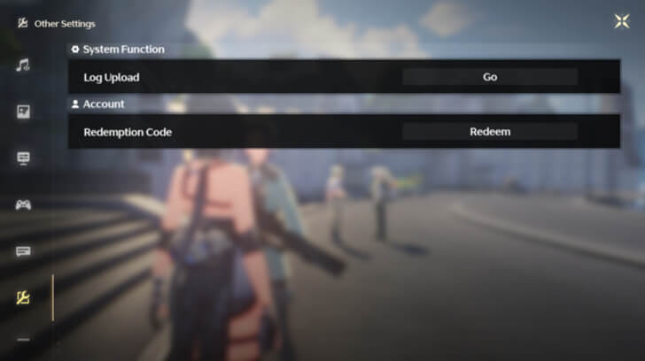 Wuthering Waves game settings screenshot placeholder